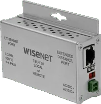 Hanwha Vision TEU-F01 1 Channel Ethernet Over UTP Extender with Pass-Through PoE