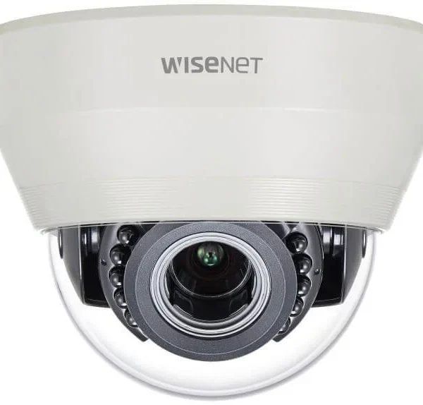 Hanwha Vision HCD-6070R 2MP Analog HD+ IR Indoor Dome Security Camera with Night Vision 3.2~10mm Varifocal Lens