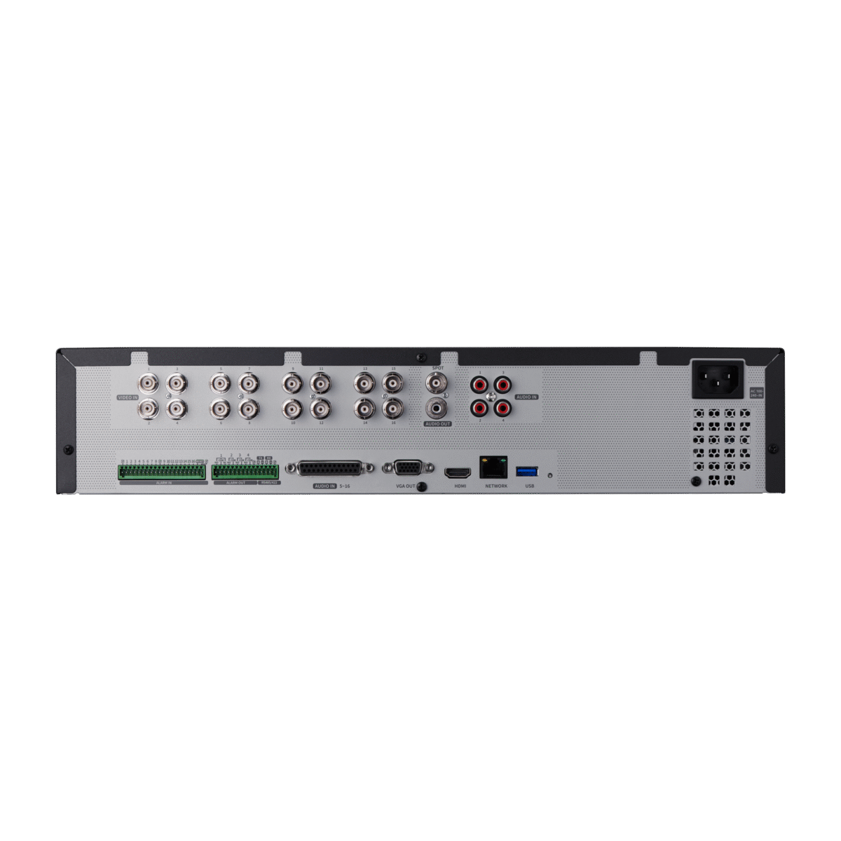 Hanwha Vision HRX-1621 16 Channel 8MP AHD, TVI, CVI, CVBS  IP Pentabrid DVR Security Recorder No HDD - Image 4