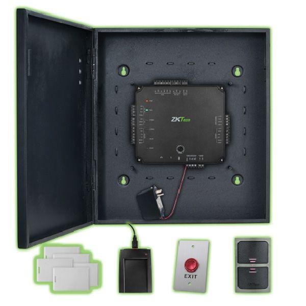ZKTeco Atlas100-1 Complete Single Door Access Control Kit Capable of Using Weigand and OSDP Readers - Supports PoE Power and Wi-Fi Security Accessory