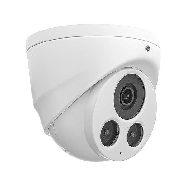 VIVOTEK IT9380-HF2 5MP IP66 H.265 IR Outdoor NDAA and TAA Compliant Audio Weatherproof Turret IP Security Camera 2.8mm Fixed Lens with Night Vision and a Built-In Microphone