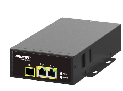 Hanwha Vision  SPO-8315 83W Built-in SFP slot with HPoE Injector